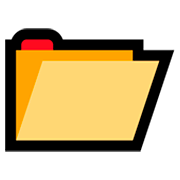 📂 Emoji Carpeta De Archivos Abierta en Microsoft Windows 10 Fall Creators Update.
