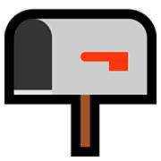 Emoji 📭 Cassetta Postale Con Bandierina Abbassata su Microsoft Windows 10 Fall Creators Update.