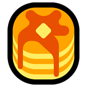 Emoji 🥞 Pancake su Microsoft Windows 10 Fall Creators Update.