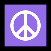 Emoji ☮️ Simbolo Della Pace su Microsoft Windows 10 Fall Creators Update.