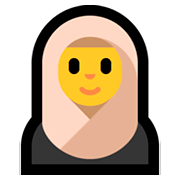 🧕 Emoji Mujer Con Hiyab en Microsoft Windows 10 Fall Creators Update.