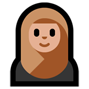 🧕🏼 Emoji Mulher Com Véu: Pele Morena Clara na Microsoft Windows 10 Fall Creators Update.