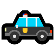 Emoji 🚓 Macchina Della Polizia su Microsoft Windows 10 Fall Creators Update.