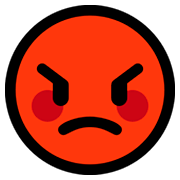 😡 Emoji schmollendes Gesicht Microsoft Windows 10 Fall Creators Update.