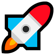 Emoji 🚀 Razzo su Microsoft Windows 10 Fall Creators Update.