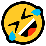Emoji 🤣 Ridere A Crepapelle su Microsoft Windows 10 Fall Creators Update.