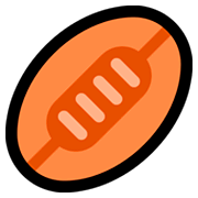 Emoji 🏉 Pallone Da Rugby su Microsoft Windows 10 Fall Creators Update.