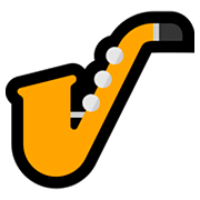 🎷 Emoji Saxofón en Microsoft Windows 10 Fall Creators Update.