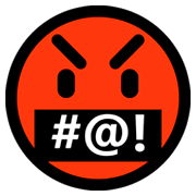 Emoji 🤬 Faccina Con Simboli Sulla Bocca su Microsoft Windows 10 Fall Creators Update.