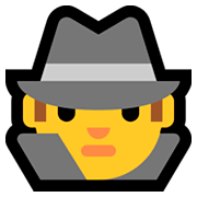 Emoji 🕵️ Detective su Microsoft Windows 10 Fall Creators Update.