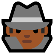 🕵🏾 Emoji Detetive: Pele Morena Escura na Microsoft Windows 10 Fall Creators Update.