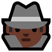 🕵🏿 Emoji Detective: Tono De Piel Oscuro en Microsoft Windows 10 Fall Creators Update.