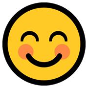😊 Emoji lächelndes Gesicht mit lachenden Augen Microsoft Windows 10 Fall Creators Update.