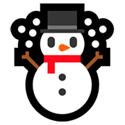 ☃️ Emoji Schneemann im Schnee Microsoft Windows 10 Fall Creators Update.