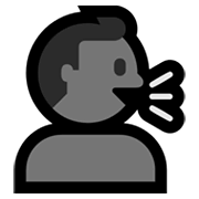 Emoji 🗣️ Persona Che Parla su Microsoft Windows 10 Fall Creators Update.