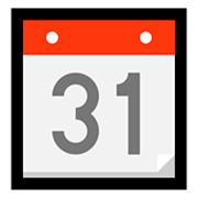 📆 Emoji Calendario Recortable en Microsoft Windows 10 Fall Creators Update.