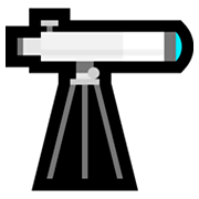 Emoji 🔭 Telescopio su Microsoft Windows 10 Fall Creators Update.
