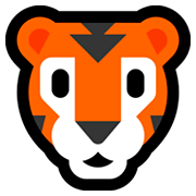Emoji 🐯 Muso Di Tigre su Microsoft Windows 10 Fall Creators Update.