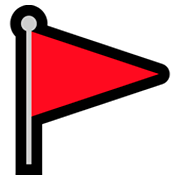 Emoji 🚩 Bandierina Rossa su Microsoft Windows 10 Fall Creators Update.