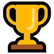 Émoji 🏆 Trophée sur Microsoft Windows 10 Fall Creators Update.