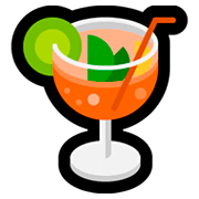Émoji 🍹 Cocktail Tropical sur Microsoft Windows 10 Fall Creators Update.