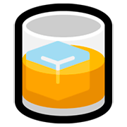 Emoji 🥃 Bicchiere Tumbler su Microsoft Windows 10 Fall Creators Update.