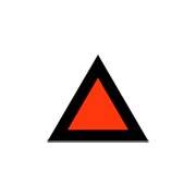 Emoji 🔼 Pulsante A Triangolo Rivolto Verso L’alto su Microsoft Windows 10 Fall Creators Update.