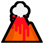 Emoji 🌋 Vulcano su Microsoft Windows 10 Fall Creators Update.