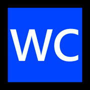 Emoji 🚾 Simbolo Del WC su Microsoft Windows 10 Fall Creators Update.