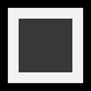 Emoji 🔳 Tasto Quadrato Nero Con Bordo Bianco su Microsoft Windows 10 Fall Creators Update.