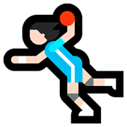 🤾🏻‍♀️ Emoji Handballspielerin: helle Hautfarbe Microsoft Windows 10 Fall Creators Update.