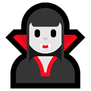 Emoji 🧛‍♀️ Vampira su Microsoft Windows 10 Fall Creators Update.