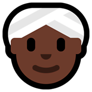 👳🏿‍♀️ Emoji Mujer Con Turbante: Tono De Piel Oscuro en Microsoft Windows 10 Fall Creators Update.