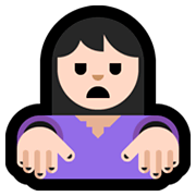 🧟🏻‍♀️ Emoji weiblicher Zombie: helle Hautfarbe Microsoft Windows 10 Fall Creators Update.