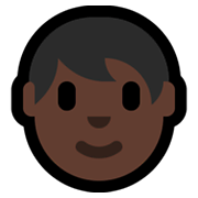 🧑🏿 Emoji Erwachsener: dunkle Hautfarbe Microsoft Windows 10 May 2019 Update.