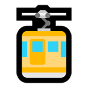 Émoji 🚡 Tramway Aérien sur Microsoft Windows 10 May 2019 Update.