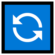 Emoji 🔄 Pulsante Con Frecce Che Ruotano In Senso Antiorario su Microsoft Windows 10 May 2019 Update.