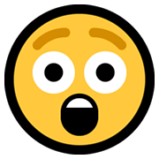😲 Emoji erstauntes Gesicht Microsoft Windows 10 May 2019 Update.