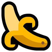 Emoji 🍌 Banana su Microsoft Windows 10 May 2019 Update.
