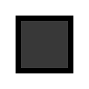 Émoji ⬛ Grand Carré Noir sur Microsoft Windows 10 May 2019 Update.