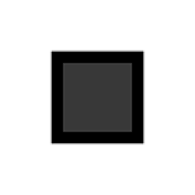 Emoji ◼️ Quadrato Nero Medio su Microsoft Windows 10 May 2019 Update.