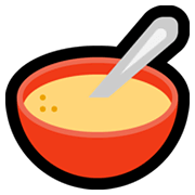 Emoji 🥣 Ciotola Con Cucchiaio su Microsoft Windows 10 May 2019 Update.