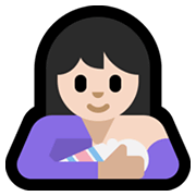 🤱🏻 Emoji Amamentando: Pele Clara na Microsoft Windows 10 May 2019 Update.