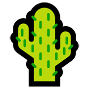 Émoji 🌵 Cactus sur Microsoft Windows 10 May 2019 Update.