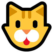 Emoji 🐱 Muso Di Gatto su Microsoft Windows 10 May 2019 Update.