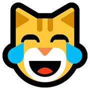 Emoji 😹 Gatto Con Lacrime Di Gioia su Microsoft Windows 10 May 2019 Update.