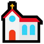 ⛪ Emoji Iglesia en Microsoft Windows 10 May 2019 Update.