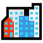 Emoji 🏙️ Paesaggio Urbano su Microsoft Windows 10 May 2019 Update.