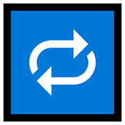 Emoji 🔁 Pulsante Di Ripetizione Della Riproduzione su Microsoft Windows 10 May 2019 Update.