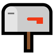 Emoji 📪 Cassetta Postale Chiusa Bandierina Abbassata su Microsoft Windows 10 May 2019 Update.